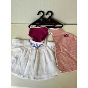 American Girl Doll Julie First Edition Meet Shirt Historical Peasant Top Blouse